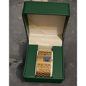 Yalalusi Square Pointer Quartz Luxury Bracelet Analog Fashion Bangle Cuff